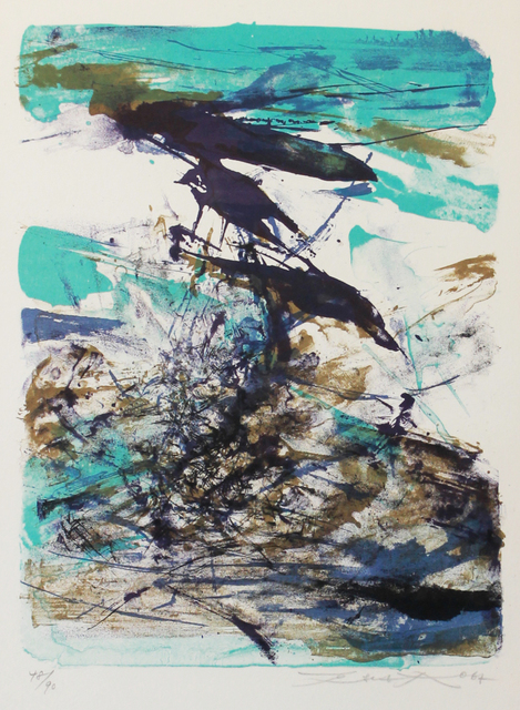 Zao Wou-Ki 趙無極, ‘Blue and Brown Composition’, 1967, MAKI