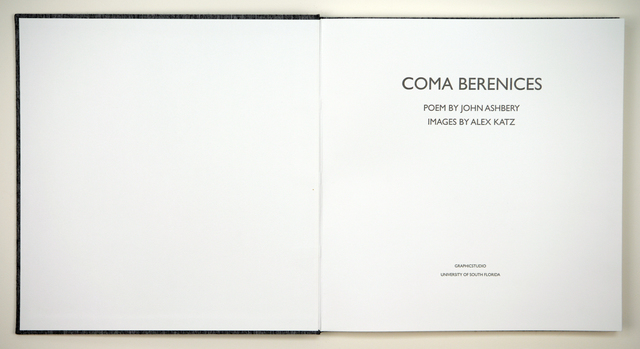 Alex Katz, ‘Coma Berenices’, 2005, Graphicstudio USF