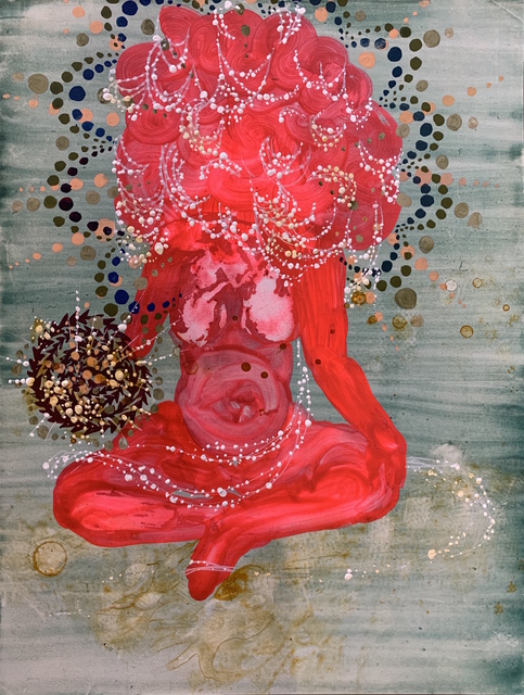 Firelei Báez, ‘Irrepressible’, 2019, Mixed Media, Acryl Gouache and ink on paper, Bronx Museum of the Arts Benefit Auction
