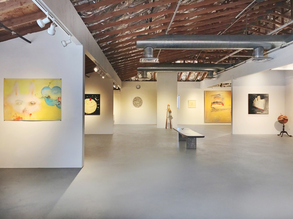 Featured exhibition room works by Sally French and Doug Britt. Background project room work pictured by Tom Lieber. Featured exhibition room works by Sally French and Doug Britt. Background project room work pictured by Tom Lieber.