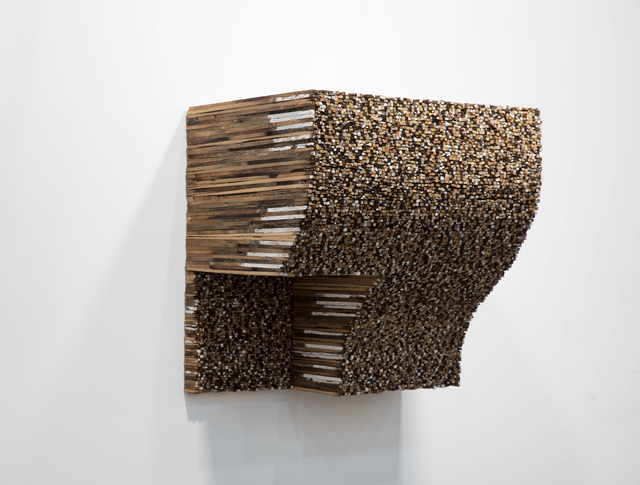 Leonardo Drew, ‘Number 133L ’, 2015, Wood and paint, Pearl Lam Galleries