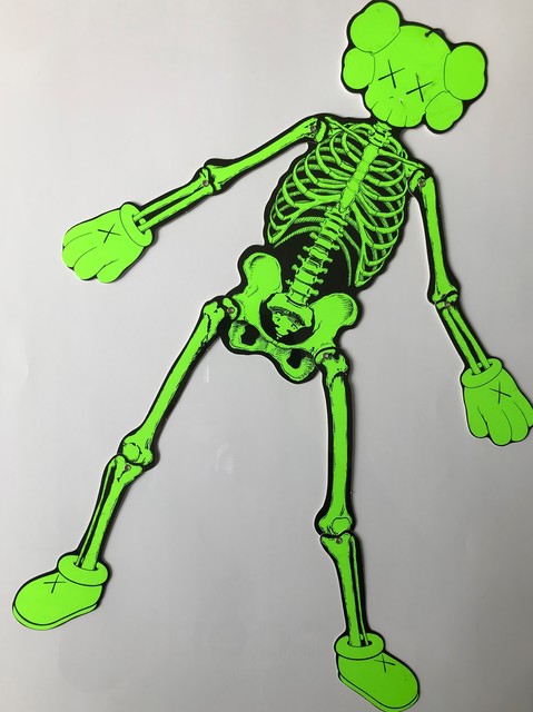 KAWS | Green skeleton | Artsy