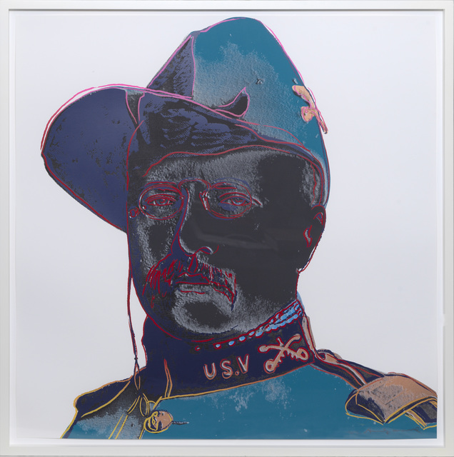 Andy Warhol, ‘Teddy Roosevelt’, 1986, Print, Screenprint in colours., Sims Reed Gallery