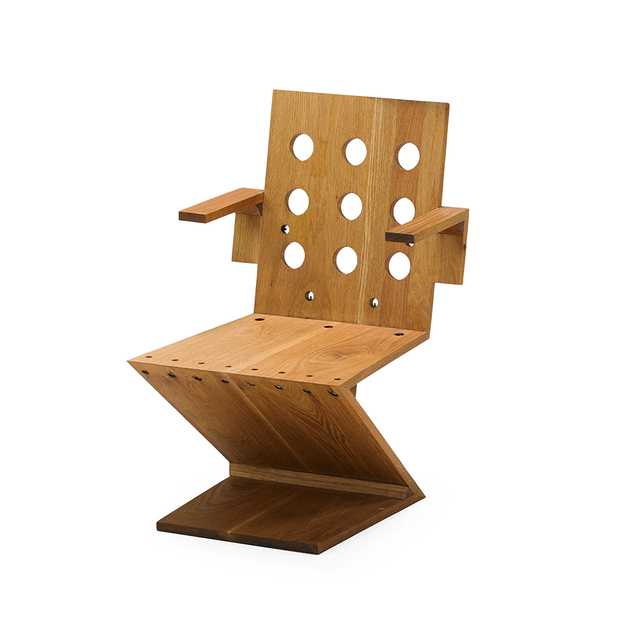 Attributed To Gerrit Rietveld Zig Zag Chair 1940s Artsy