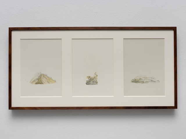 Johannes Heldén, ‘Untitled Islands (IV-VI)’, 2019, Painting, Watercolours, pigment print on film, museum glass, walnut frame, Cecilia Hillström Gallery