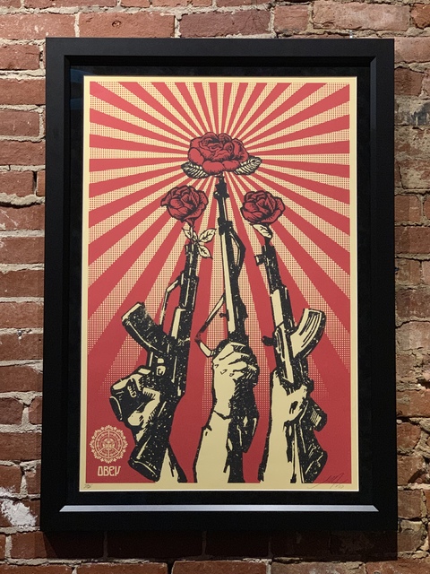 Shepard Fairey, ‘Guns and Roses’, 2007, Mason-Nordgauer Fine Arts Gallery