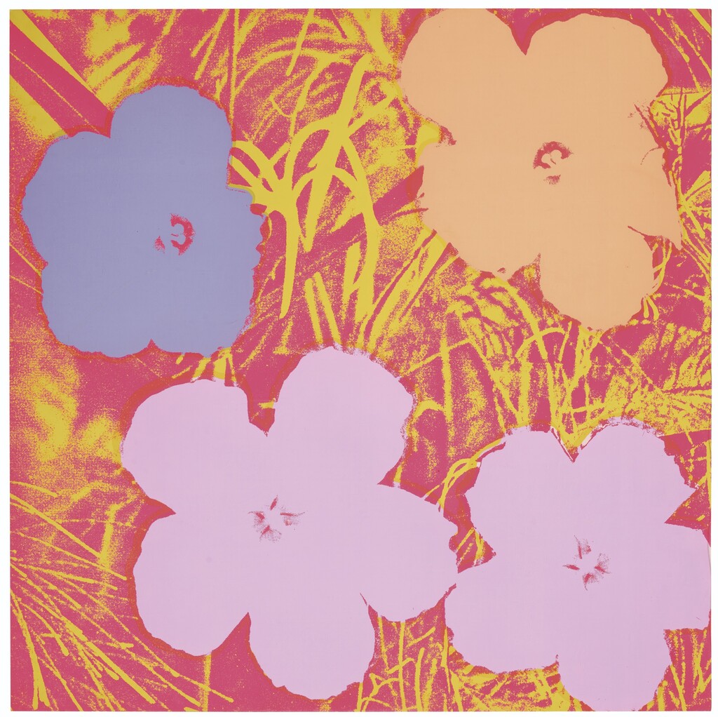 Andy Warhol - Flowers: one plate