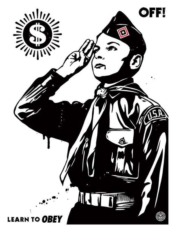 Shepard Fairey (OBEY), ‘Learn To Obey’, 2014, Dope! Gallery