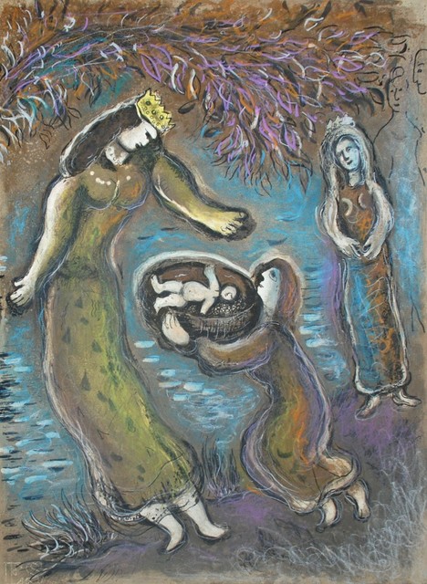 Marc Chagall, ‘Pharaoh's Daughter and Moses’, 1966, Georgetown Frame Shoppe