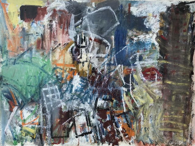 Dennis Creffield, ‘Looking towards Smithfields from Clifford Chance, Aldgate’, 1998, Painting, Oil on paper, Waterhouse & Dodd