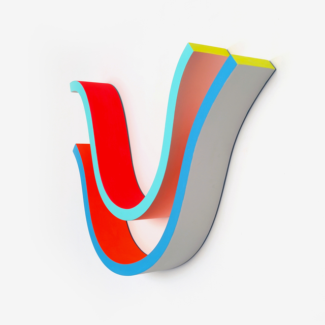 Adam Frezza & Terri Chiao, ‘Blue Ridge Warm Waves 1’, 2020, Sculpture, Acrylic paint on wood, Uprise Art