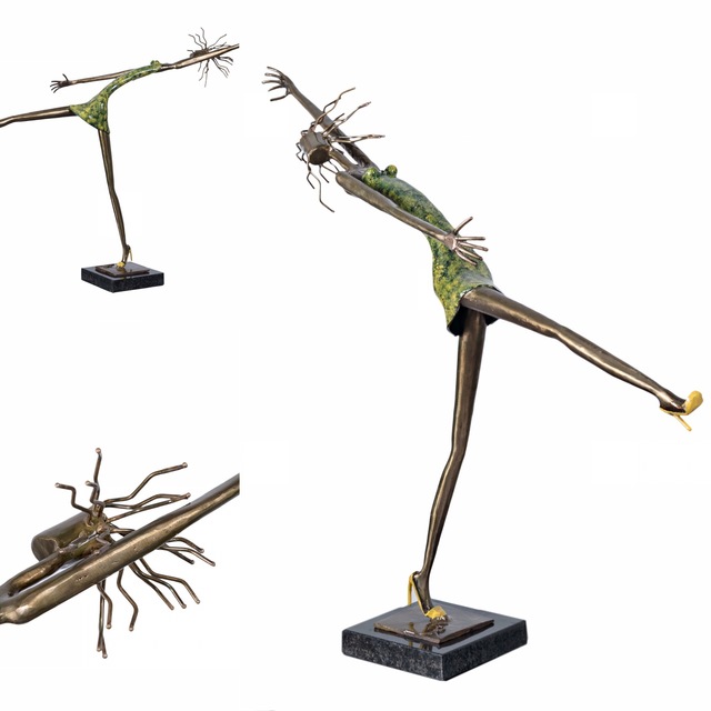 Rafael Cabrera, ‘Margaux ’, 2019, Sculpture, Bronze + enamel paint + granite base, Biaggi & Faure Fine Art