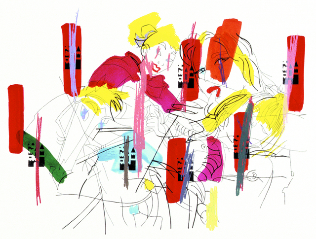 Ghada Amer, ‘Sleeping Beauty’, 2002, Print, Screenprint and hand painting, Lower East Side Printshop