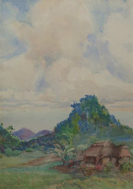Nelly Littlehale Murphy, ‘Thatched Hut in Landscape’, 19th -20th Century, Vose Galleries