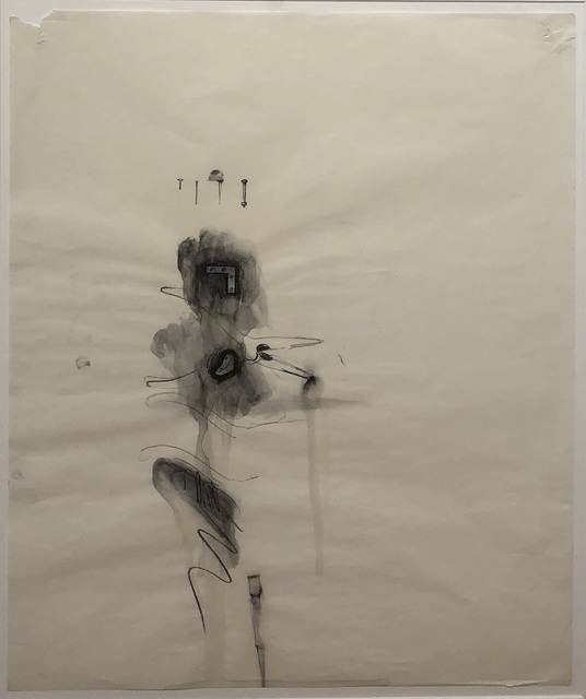 Jim Dine, ‘Untitled ’, ca. 1960, Drawing, Collage or other Work on Paper, Charcoal and Gouache on Paper, Gaa Gallery