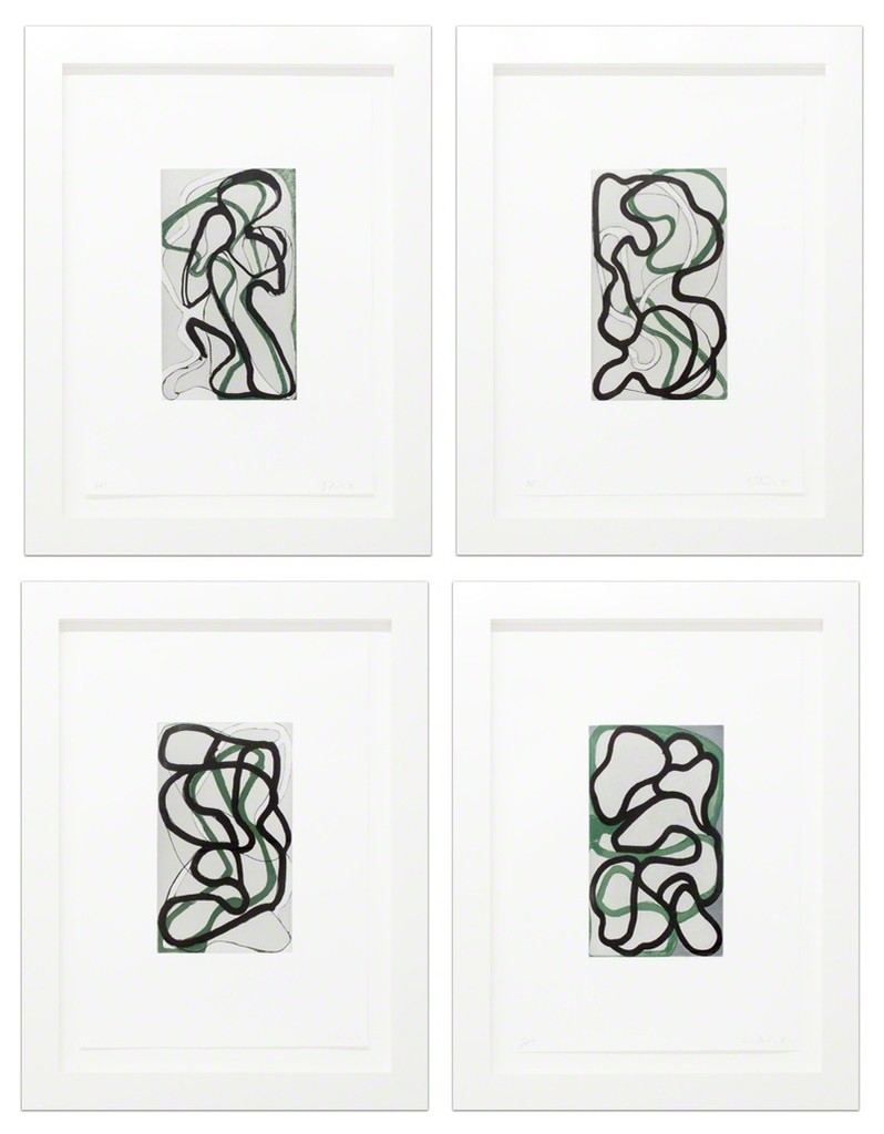 Brice Marden
Suzhou I-IV
1998
Set of four etchings with drypoint and scraping on Somerset paper Brice Marden
Suzhou I-IV
1998
Set of four etchings with drypoint and scraping on Somerset paper