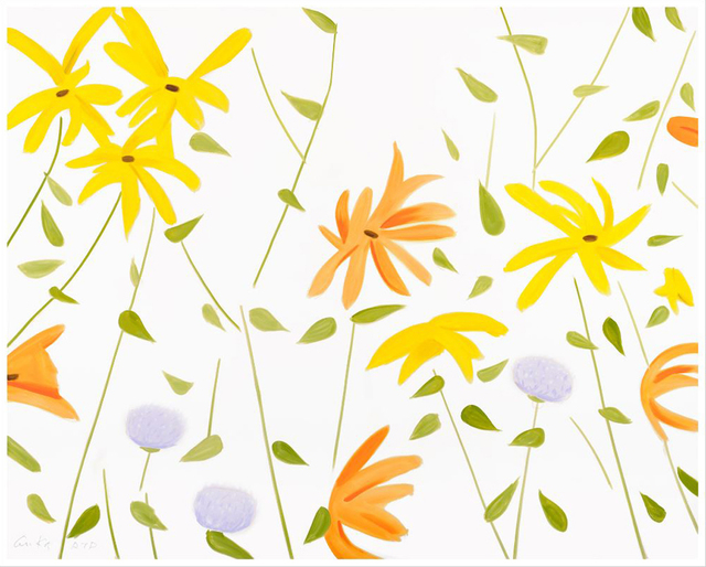 Alex Katz, ‘Flowers 2’, 2017, Meyerovich Gallery