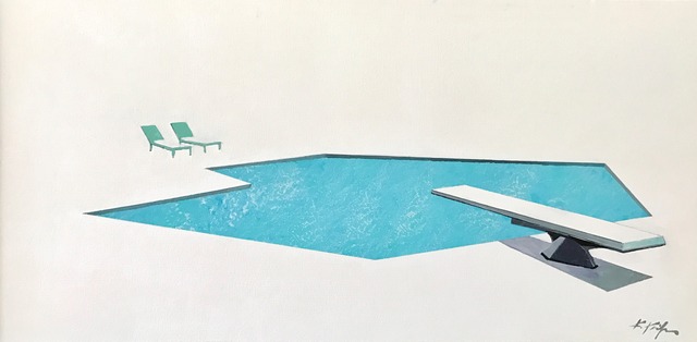 Kathleen Keifer, ‘Diving Into Pitch White Pool Chairs’, 2017, Artspace Warehouse