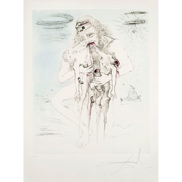 Salvador Dalí, ‘Saturn (Saturne) (Kronos)’, 1964, Print, Etching on Japon paper, Puccio Fine Art