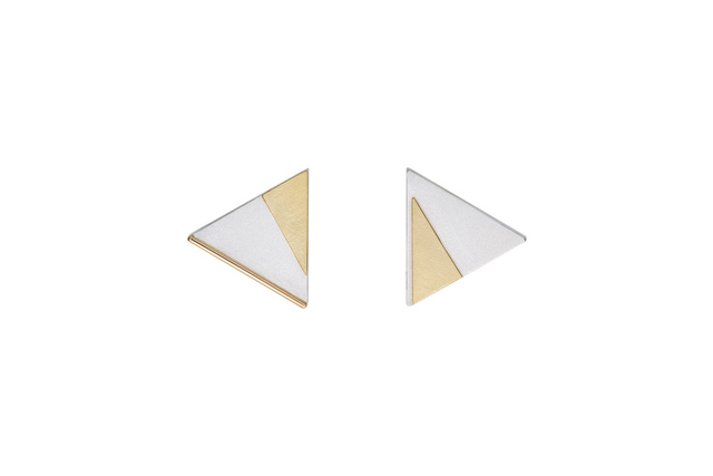 Janis Kerman, ‘Gold and Silver Clip Earrings’, ca. 2017, Facèré Jewelry Art Gallery