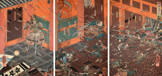 Utagawa Kuniyoshi, ‘Battle of Rokuhara’, ca. 1850, Ronin Gallery