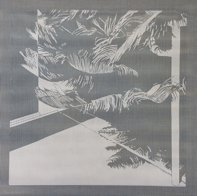 Elizabeth Ferrill, ‘Illusion #7’, 2018, Print, Rubylith screen print on wire mesh, Michael Warren Contemporary