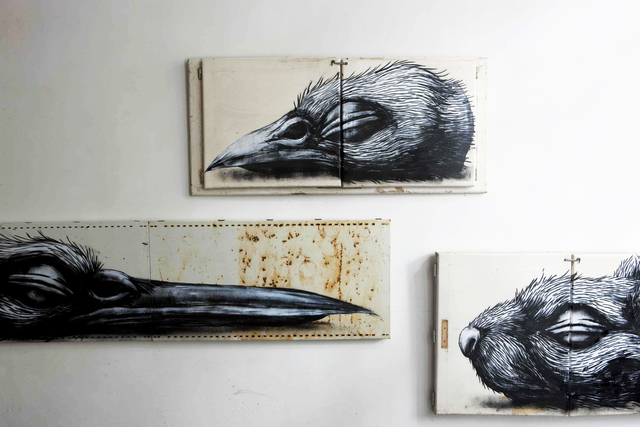 ROA, ‘Bird (Sparrow) Head’, 2010, The Garage Amsterdam