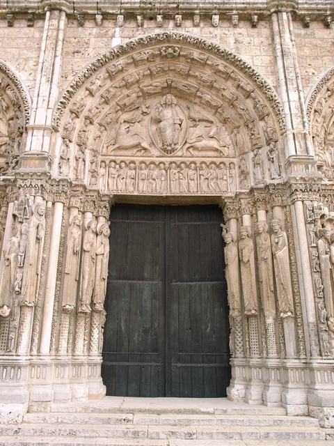 Chartres, France | Chartres Cathedral, Royal Portal, West Façade (ca ...