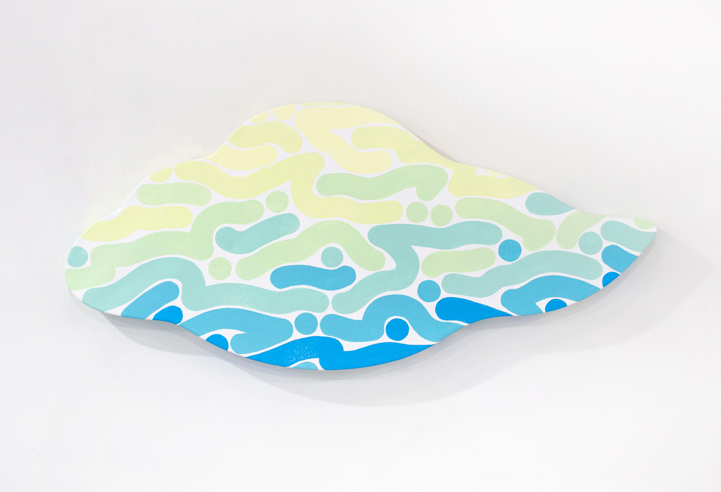 Kess InHouse afe Images Starfish Pattern II Teal Pink Illustration 26 Round Floor Pillow