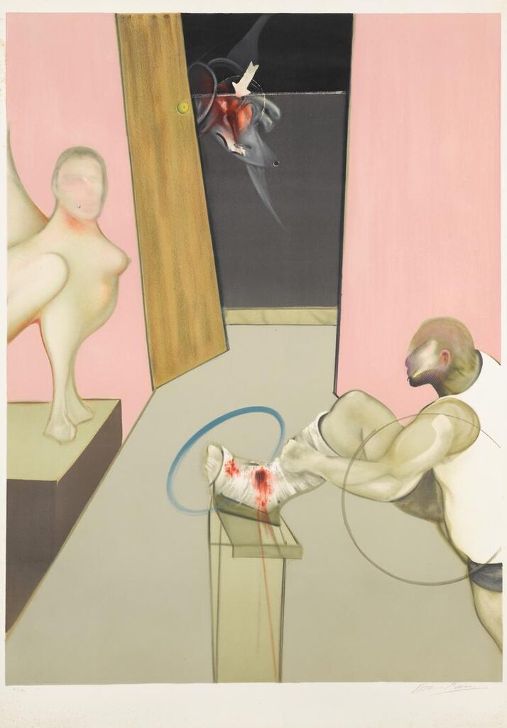 Francis Bacon - Oedipe et le Sphinx d'après Ingres