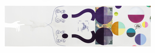 Carsten Höller, ‘All Together. In Your Way. Out of Hands.’, 2016, Drawing, Collage or other Work on Paper, Dust, screen print, flocking, metal foil on white hand-cut Stonehenge paper, STPI