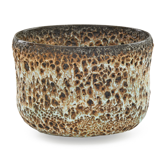 Otto Natzler, ‘Straight-sided bowl, verdigris volcanic glaze, Los Angeles, CA’, Rago/Wright
