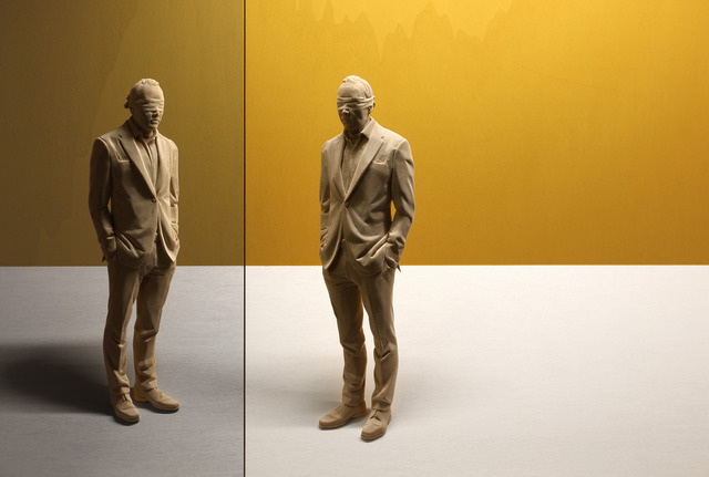 Peter Demetz, ‘Self-reflection’, 2017, Sculpture, Wooden sculpture, light box, Gallery LEE & BAE