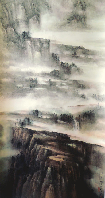 Poon Chun Wah, ‘Talking to Beautiful Landscape 山光共語’, 2007, Painting, Chinese ink & colour on paper, Alisan Fine Arts