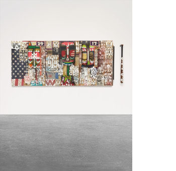 Phil Frost, ‘Sal Pas Sandor’, 2006, Painting, Triptych: gouache, spray enamel, correction fluid, felt-tip pen, paper collage, mixed media on canvas, TAG ARTS
