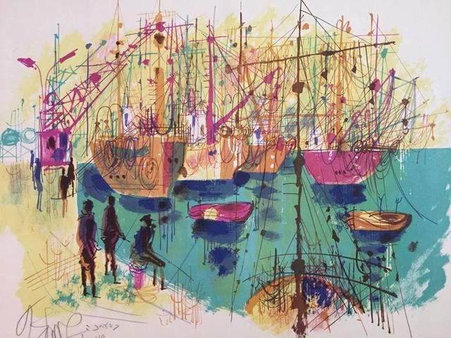 Shmuel Katz, ‘Old Port Jaffa - Tel Aviv’, 20th Century, Lions Gallery