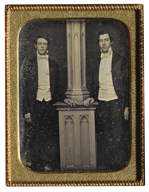 Anonymous American Photographer, ‘Well-Dressed Men Posed by Column’, Sotheby's