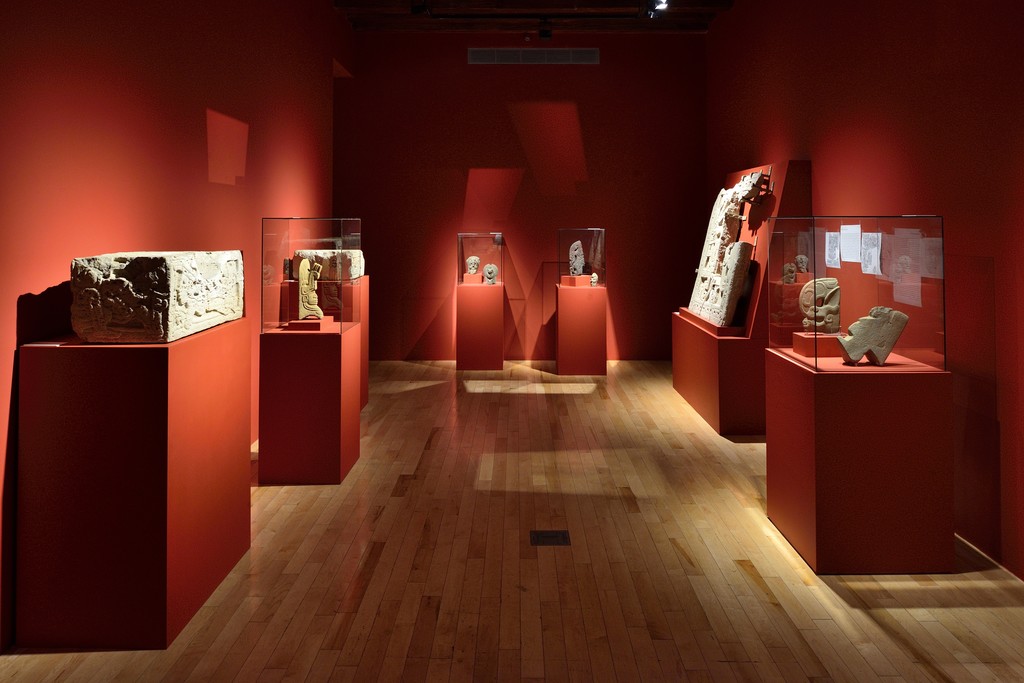 View of "Divine Lords of the Mountain. Puebla's Northern Sierra in times of El Tajín", Museo Amparo, Puebla, Mexico, 2017. View of "Divine Lords of the Mountain. Puebla's Northern Sierra in times of El Tajín", Museo Amparo, Puebla, Mexico, 2017.