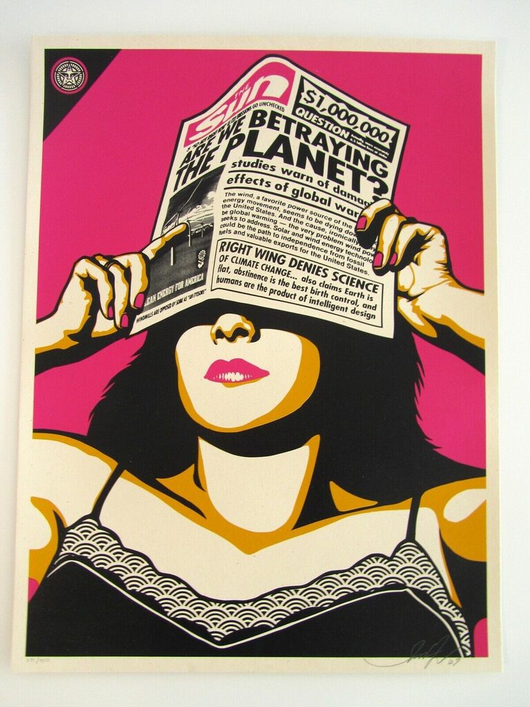 Shepard Fairey - Global Warning - Global Warming (Warhol Edition)