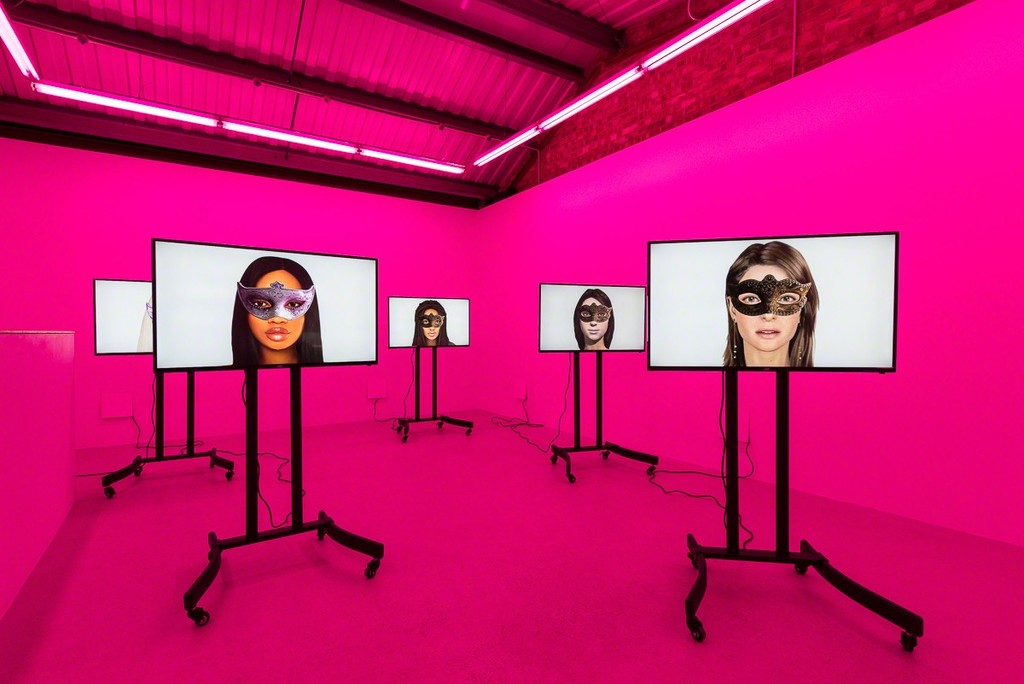 Installation view of !Mediengruppe Bitnik ‘Are You Online Now?’ at Annka Kultys Gallery, London 2017. Photo: Annka Kultys Gallery (Damian Griffiths) Installation view of !Mediengruppe Bitnik ‘Are You Online Now?’ at Annka Kultys Gallery, London 2017. Photo: Annka Kultys Gallery (Damian Griffiths)