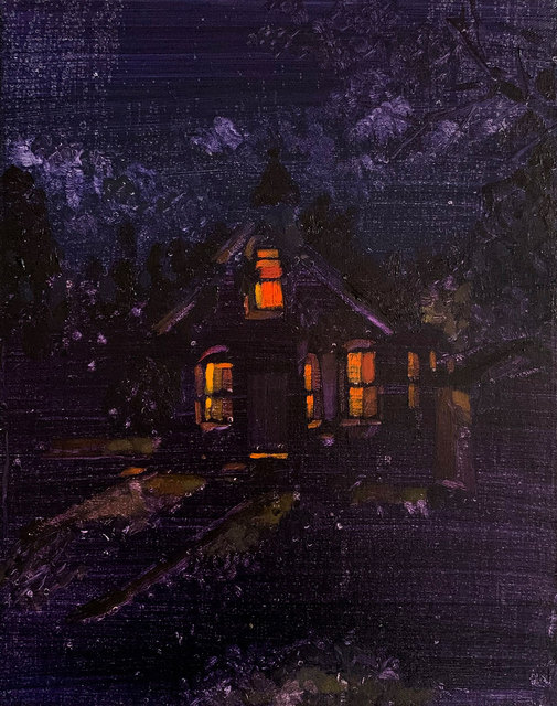 Keiran Brennan Hinton, ‘Nighttime Rain’, 2020, Painting, Oil on canvas, Galerie Nicolas Robert
