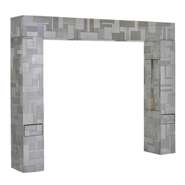 Illuminated King-Size Cityscape Headboard, USA