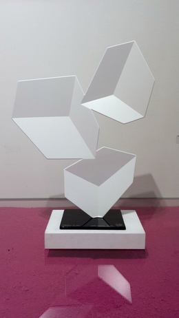 Rafael Barrios, ‘Centrifuge F172 - White Pearl’, 2016, Sculpture, Steel sculpture and polyurethane acrylic lacquer, Bel-Air Fine Art