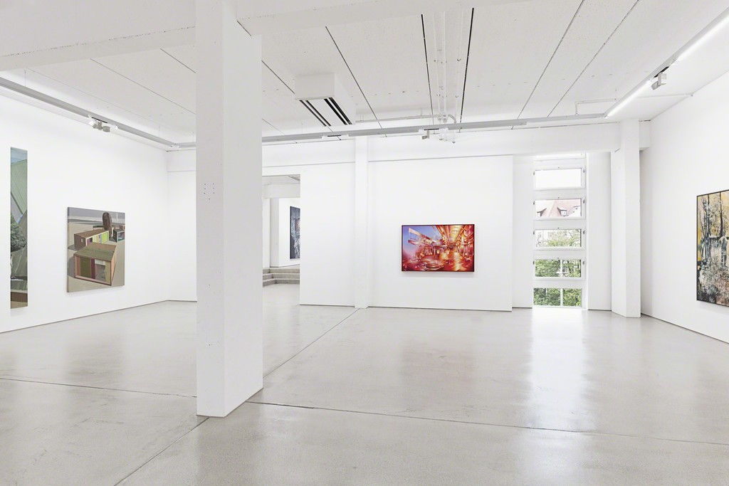 G2 #1 installation view with paintings by (fr. le. to ri.) Ulf Puder, Martin Kobe and Miriam Vlaming, photo: Dotgain.info © the artists & G2 Kunsthalle, Leipzig. G2 #1 installation view with paintings by (fr. le. to ri.) Ulf Puder, Martin Kobe and Miriam Vlaming, photo: Dotgain.info © the artists & G2 Kunsthalle, Leipzig.