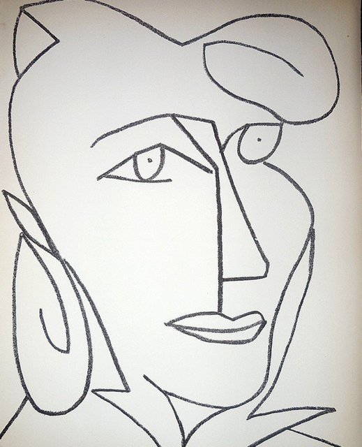 Françoise Gilot, ‘Portrait Head of a Woman’, 1950-1959, Lions Gallery