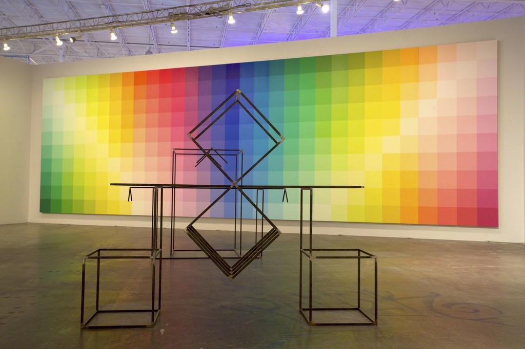Installation view of Mana Seven, on view at Mana Wynwood Convention Center from November 30–December 4, 2016. Photo: Penn Eastburn. Installation view of Mana Seven, on view at Mana Wynwood Convention Center from November 30–December 4, 2016. Photo: Penn Eastburn.