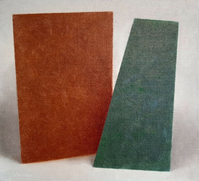 Enn Erisalu, ‘Floating Forms 2 (Brown Green)’, ca. 1986, Painting, Acrylic on canvas board, Gallery Jones