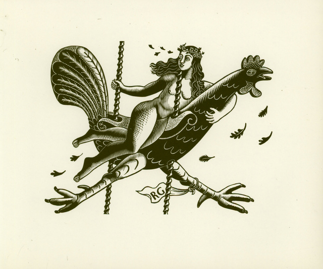 Eric Ravilious, ‘Tirzah on a cockerel’, 1931, Liss Llewellyn