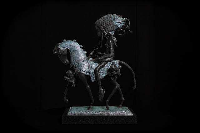 Andrey Ostashov, ‘Farewell to Sky’, 2019, Sculpture, Bronze, Granite, OSTASHOV sculpture