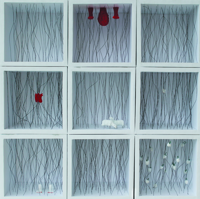 Devran Öksüz, ‘Parts of "Thing"’, 2015, Installation, MDF, rope, modeling paste, acrylic, Ekavart Gallery